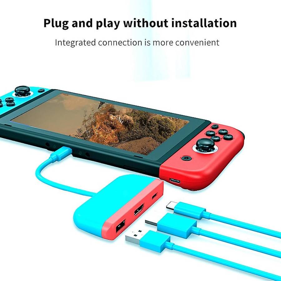 Type-c to Hdmi-compatible Usb3.0 Pd 3-in-1 Docking Station