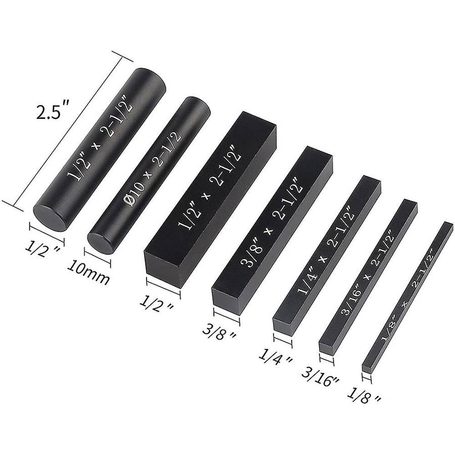 7pcs Aluminum Setup Bars for Router and Table Saw Woodworking Set Up