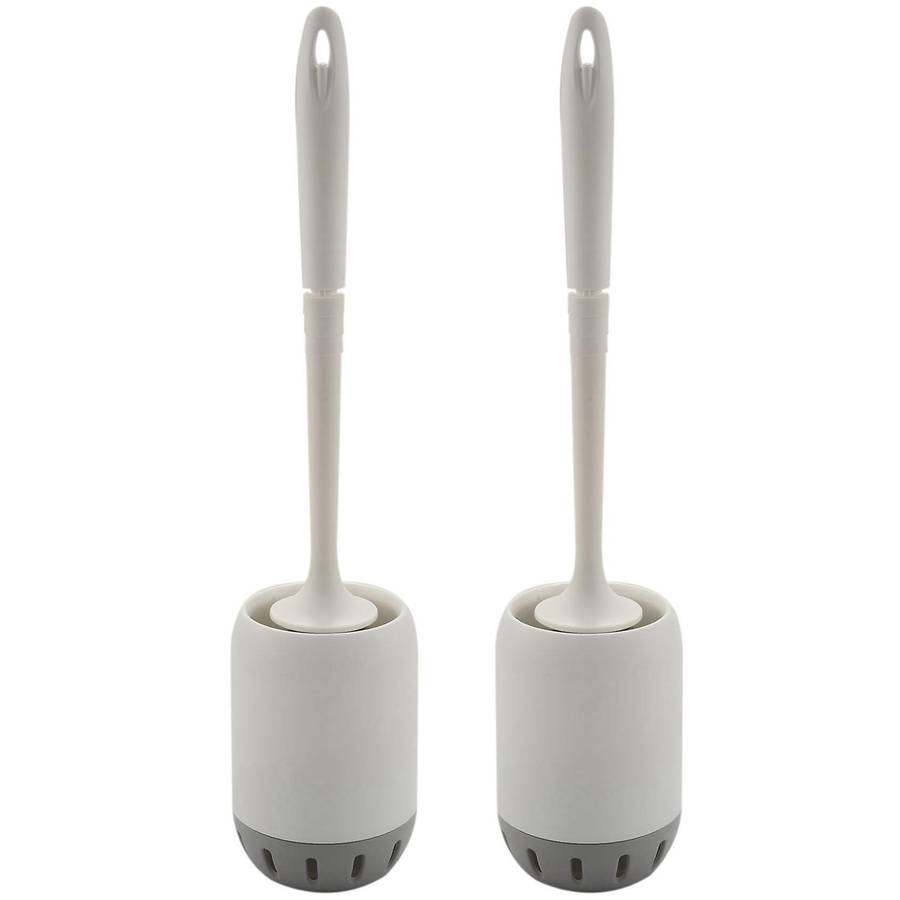 2x Bathroom Toilet Bowl Cleaner Brush Set Toilet Cleaning Brush Kit