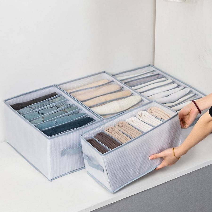 4pcs Wardrobe Clothes Organizer, Closet Organizers and Storage Basket