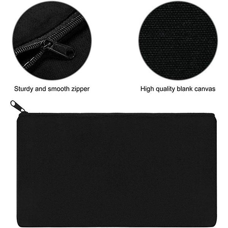 36pcs Canvas Zipper Pouch Bags Canvas Makeup Bags for Travel Craft