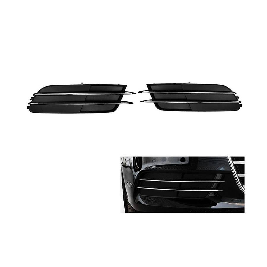 Automotive Chrome Fog Lamp Frame Front Bar Grille Fog Lamp Cover for A6l C7 4g0807681 4g0807682