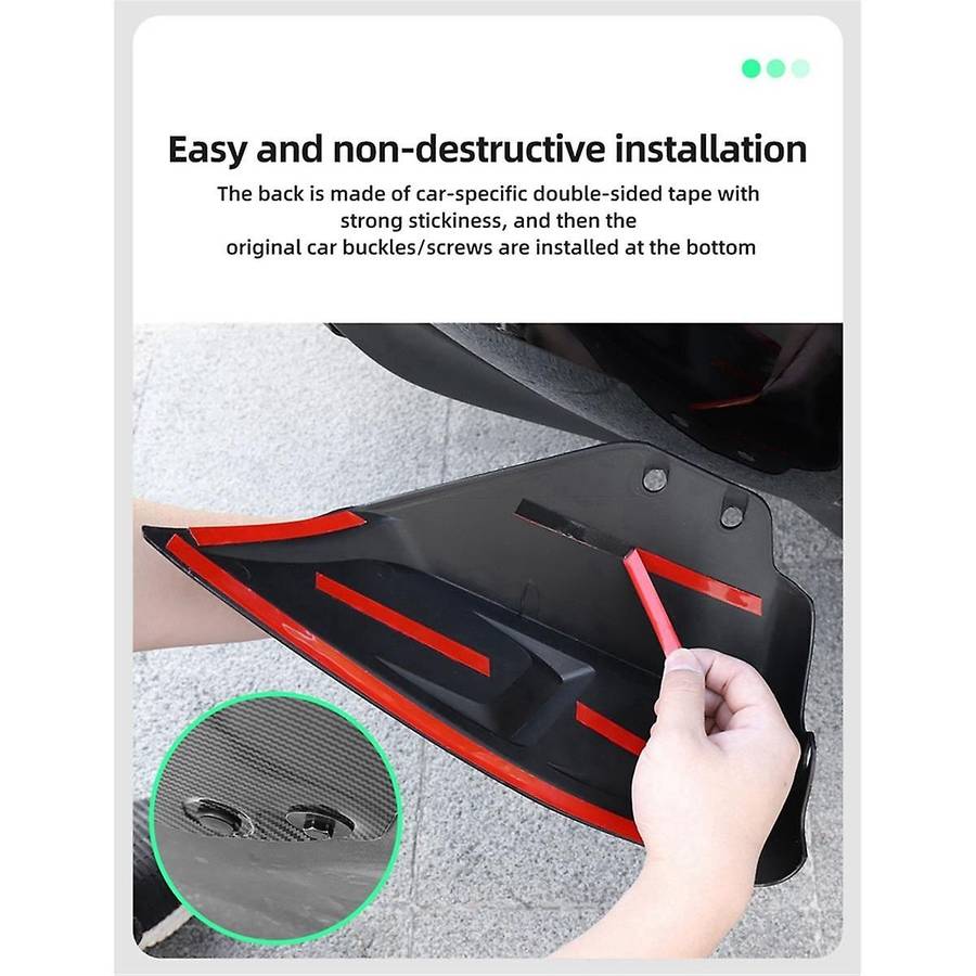 Automotive Rear Lip Side Wrap Corner Rear Lip Corner Rear Scoop Wrap Corner Spoiler Trim for Model