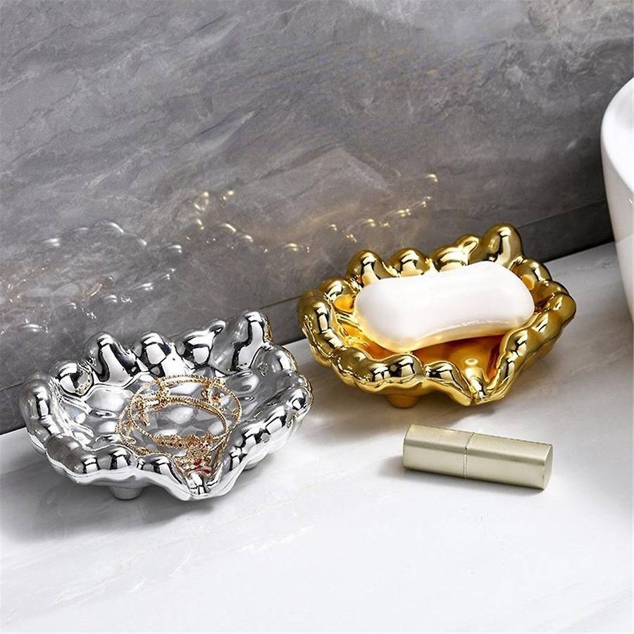 B Quick Drain Soap Dish Washbasin Countertop Storage Tray Bathroom Accessories Soap Dish Holder