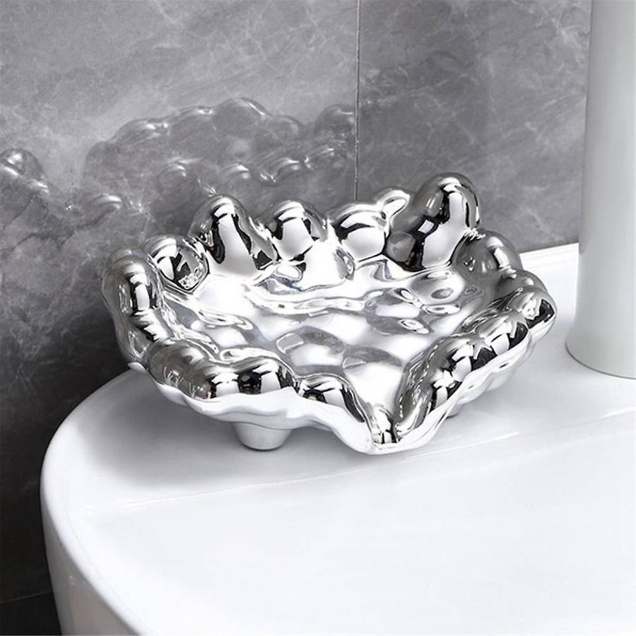 B Quick Drain Soap Dish Washbasin Countertop Storage Tray Bathroom Accessories Soap Dish Holder