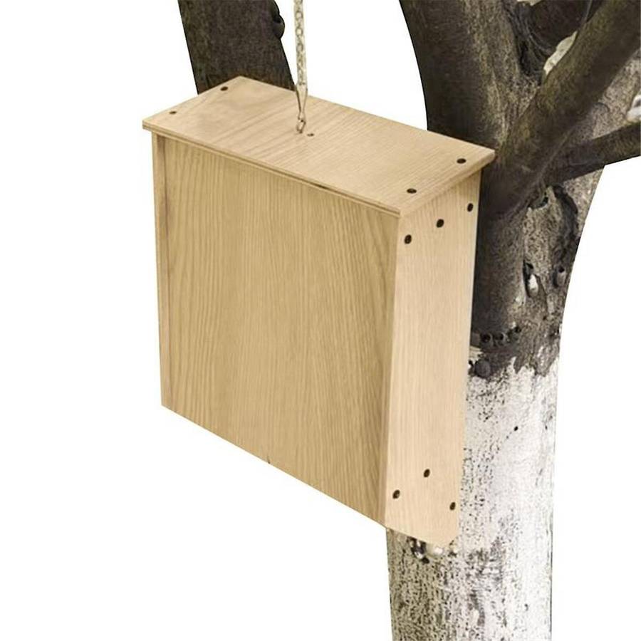 Bat Houses for Outdoor Large Heavy Bat Box Natural Wooden Bat House Shelter Screwed Untreated Summer
