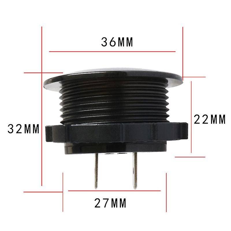 Battery Capacity Display Voltmeter LED Digital Voltage Meter with Touch-ON OFF Switch Car Motorcycle