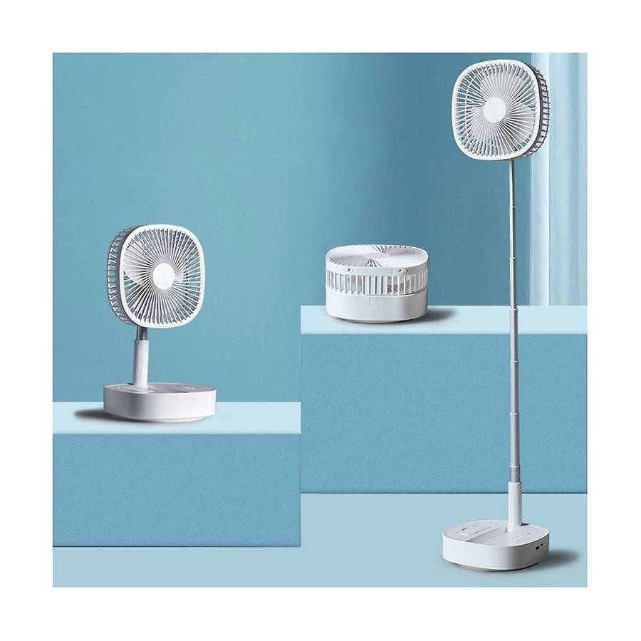 Battery Operated Desk Fan 7200MAh Portable Oscillating Fan Telescopic Floor Fan Remote Control Fan