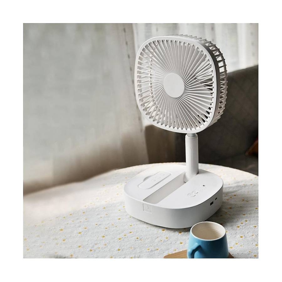Battery Operated Desk Fan 7200MAh Portable Oscillating Fan Telescopic Floor Fan Remote Control Fan