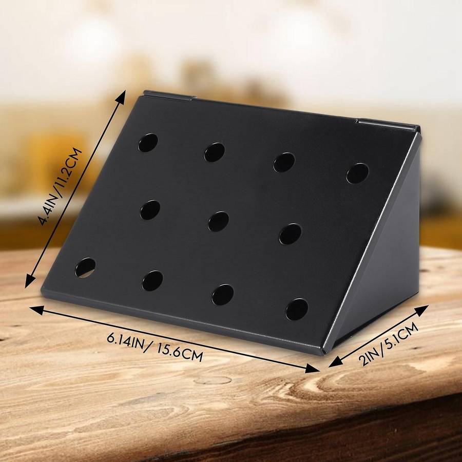 Bbq Smoker Box Wood for Outdoor Charcoal Gas Barbecue Grill Meat Infused Smoke/wine Flavor Grill Ac