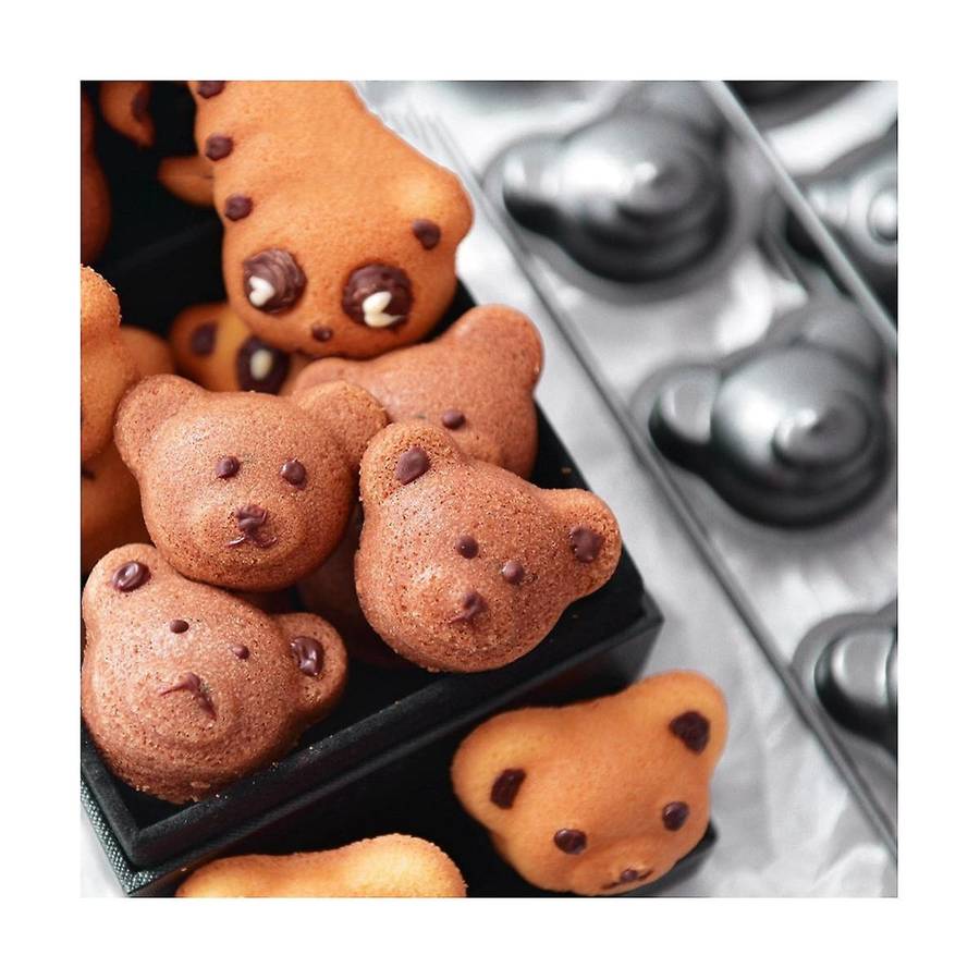 Bear Baking Mold Pan Non-stick Carbon Steel Diy Cute Candy Cake Mold Tools Decoration Biscuit Candy