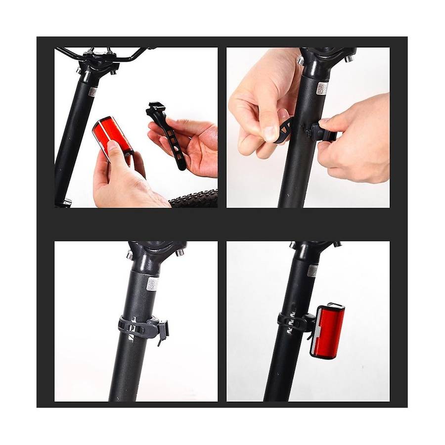 Bicycle Tail Light Usb Rechargeable Outdoor Led Night Light Running Light Mountain Bike Road Light