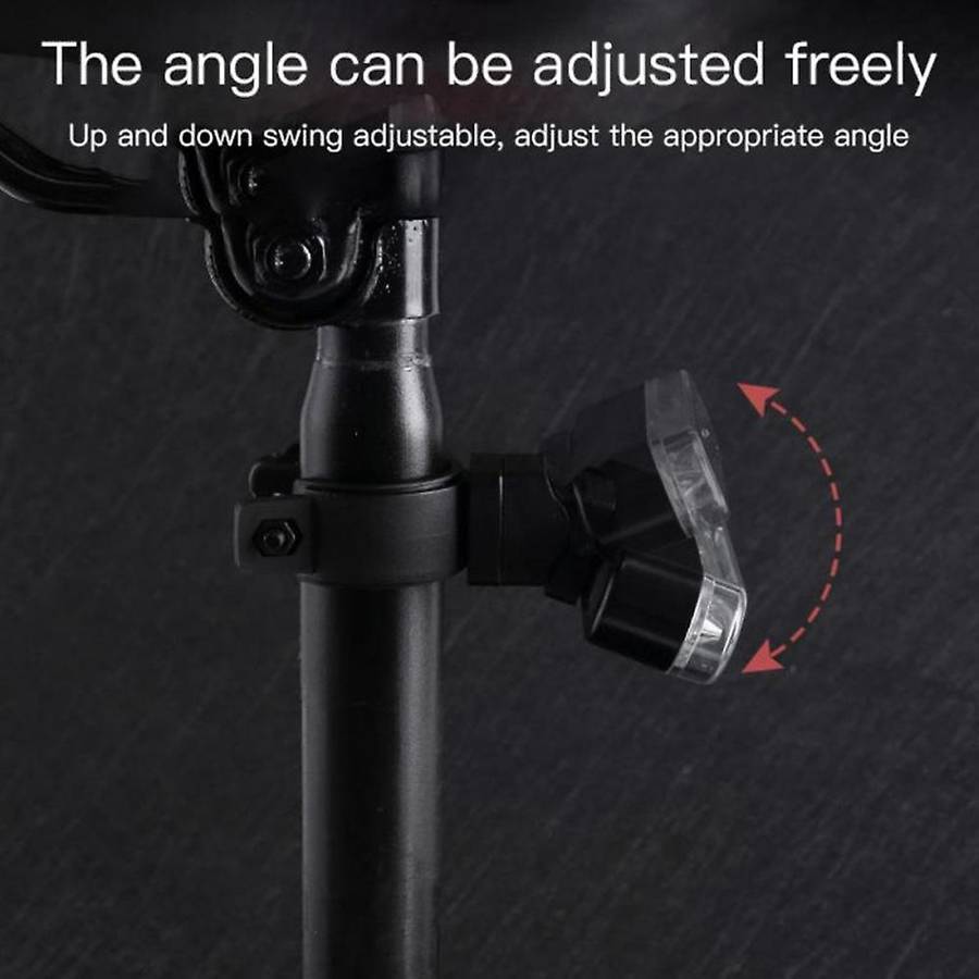 Bike Intelligent Colorful LED Tail Lamp Trumpet Headlight Bike Flashlights Night Riding USB Charging