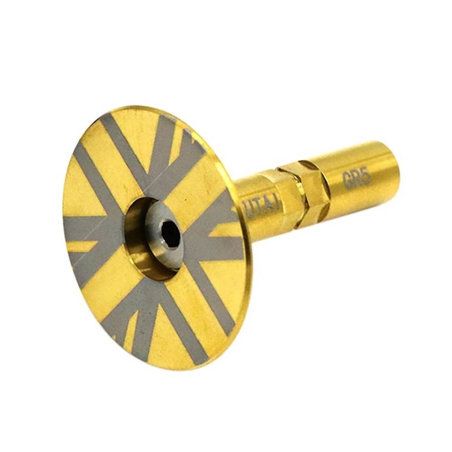 Bike Titanium Alloy Seat Tube Limit Mushroom Headcolumn Stop Disk for Bicycle Accessories,Gold