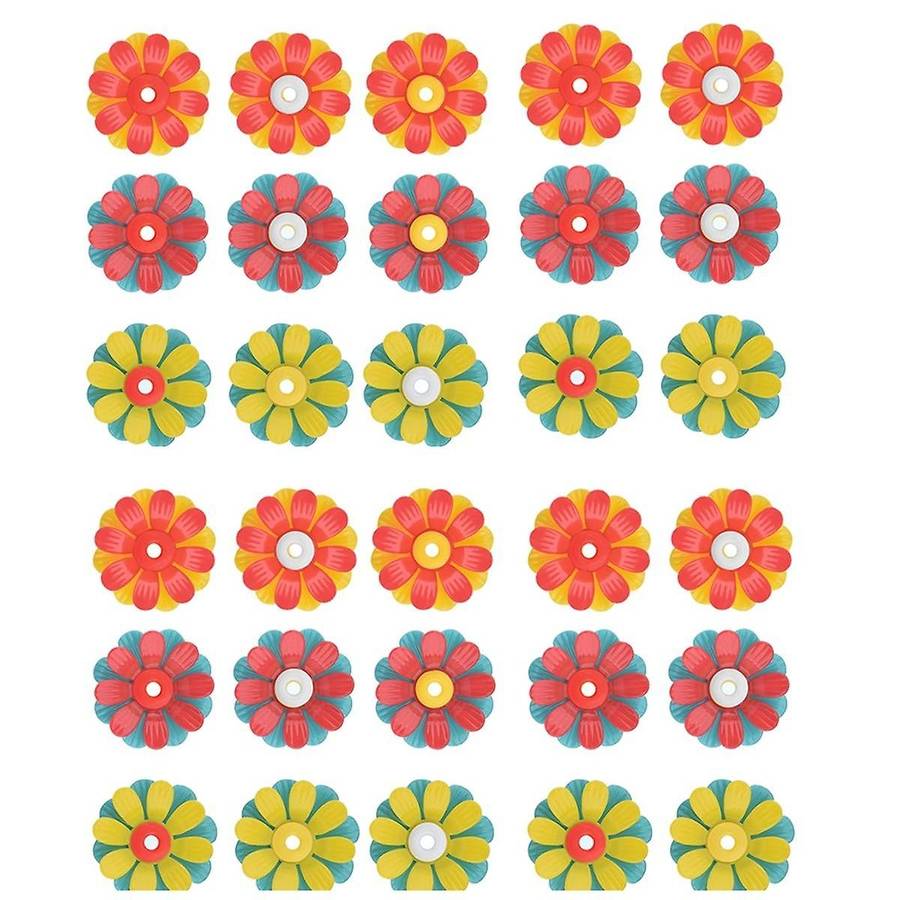 Bird Feeder Flowers,Set Bird Hanging Feeding Ports Replacement Parts Bird Feeder Supplies for Bird F