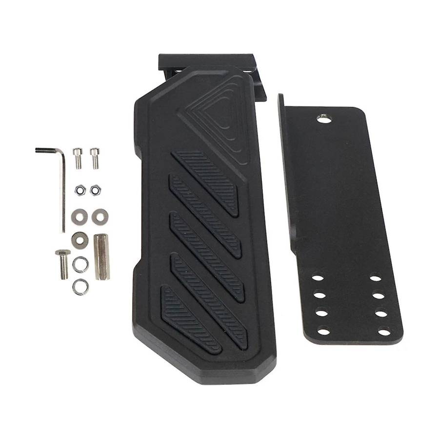 Black Car Brake Pedal Left Side Footrest Kick Panel for JT Anti-Slip for JL JLU 4XE 2018-2022