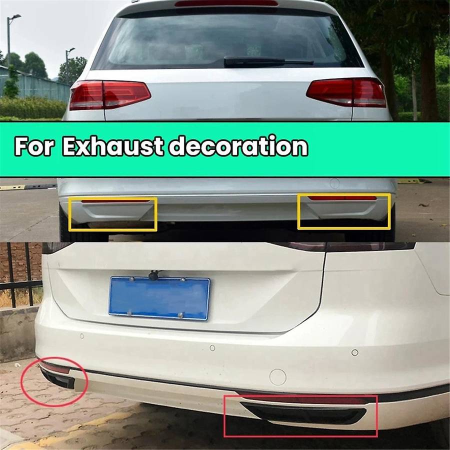 Black Car Four-Outlet Tail Throat Frame Exhaust Pipe Frame for B 2016-2020