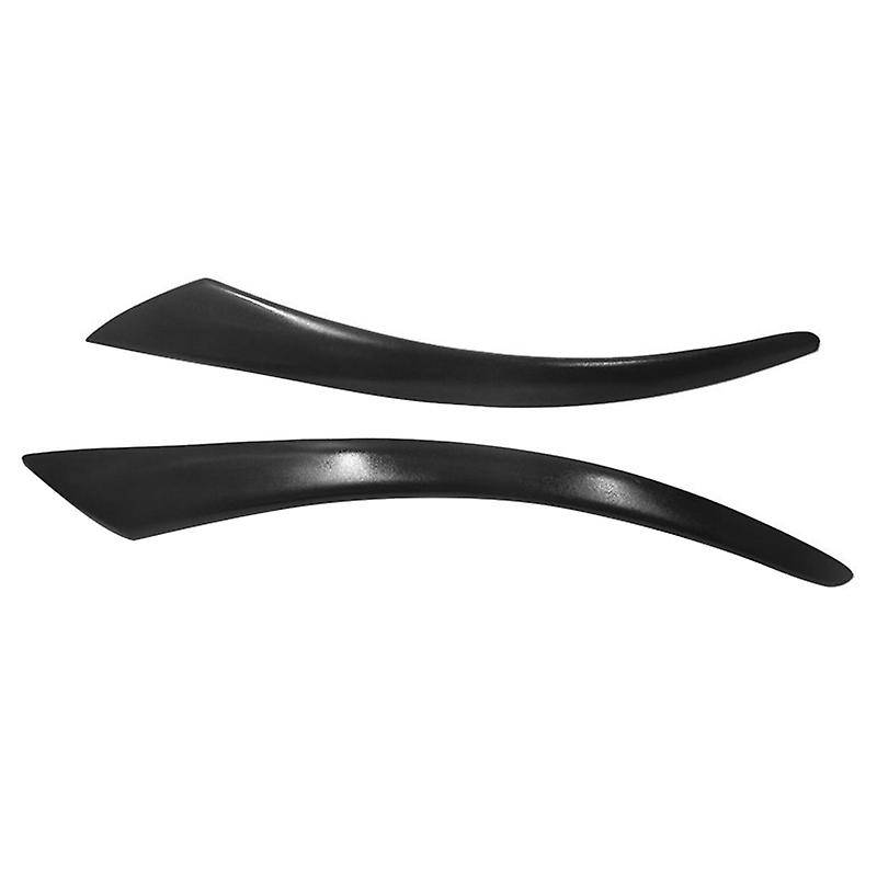 Black Car Headlight Eyebrow Cover Trim Head Light Lamp Eyebrows Decoration for S40 V50 2004-2012