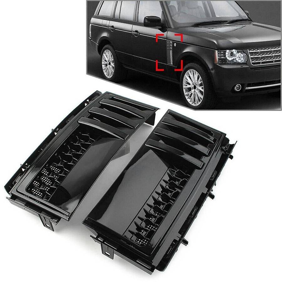 Black Car Mesh Side Vent Grille Trim for Range L322 2003-2012