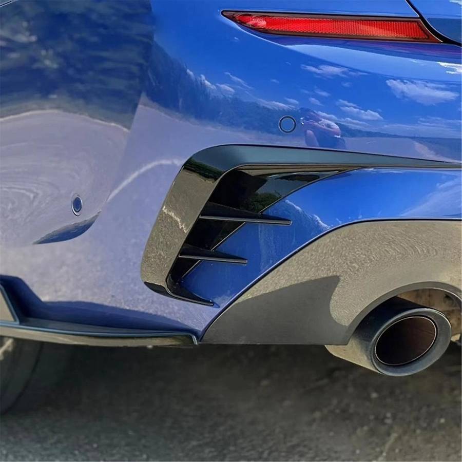 Black Car Rear Bumper Splitter Canard Spoiler for 3 Series G20 G28 318i 320i 330i 2019-2022