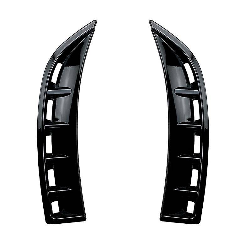 Black Front Bumper Splitter Spoiler Air Inlet Cover Trim Wind Knife Decoration for GLA C118 CLA180/2