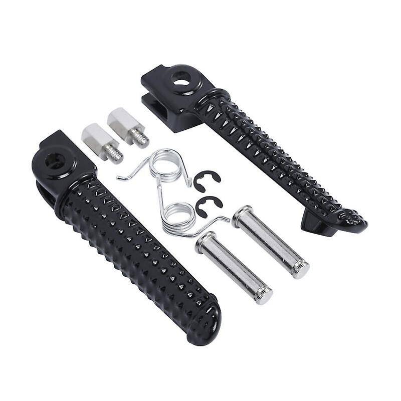 Black Front Footrest Foot Pegs Fit for YZF-R6 YZF-R1 YZF R6S 2003-2008