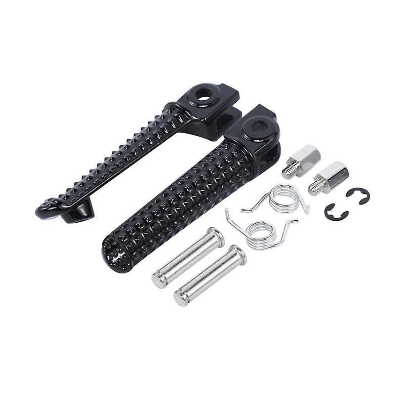 Black Front Footrest Foot Pegs Fit for YZF-R6 YZF-R1 YZF R6S 2003-2008