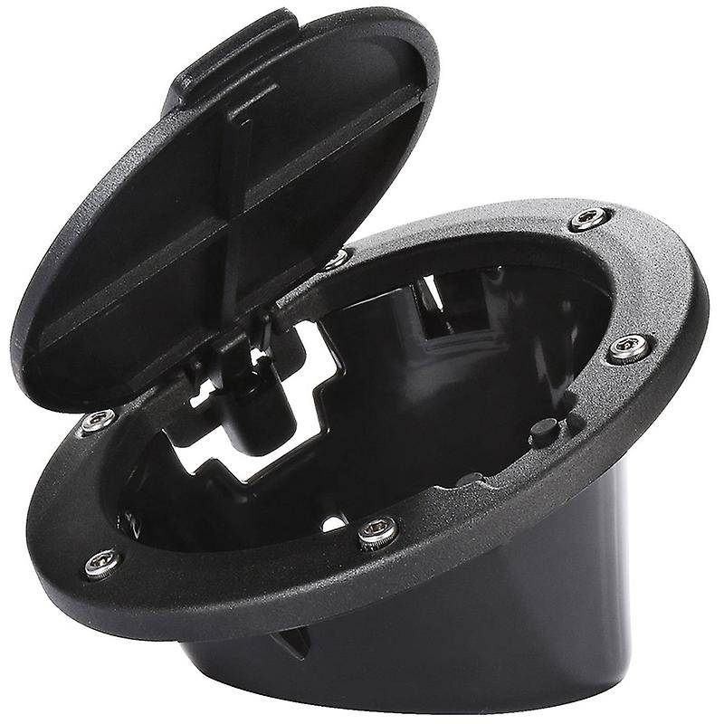 Black Gas Cap Fuel Filler Tank Door Cover with Star Logo for 07-18 JK Wrangler & Unlimited