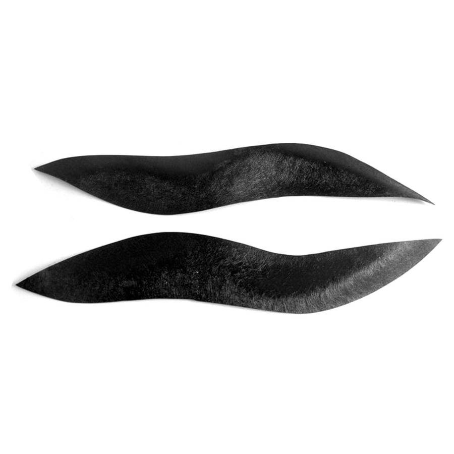 Black Headlight Eyelids Head Light Lamp Eyebrow Cover Trim for Smart W450 2003-2006 Accessories