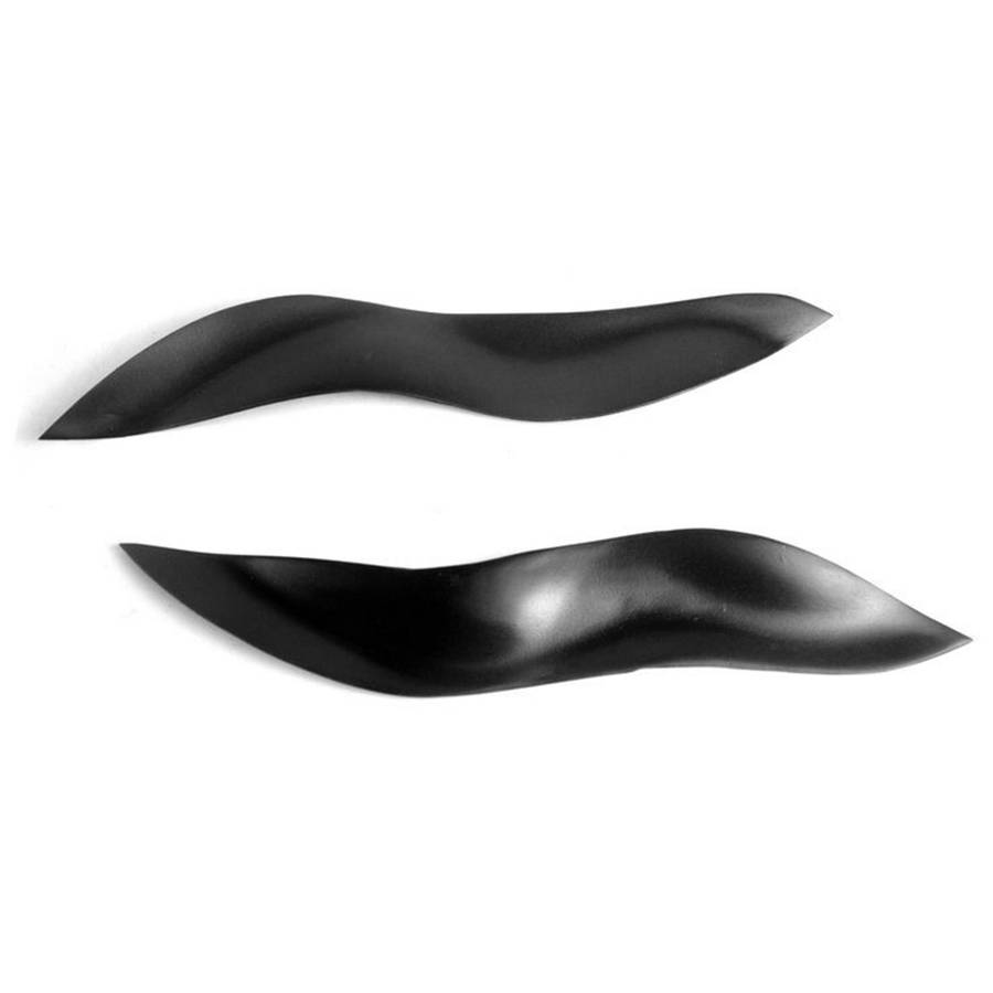 Black Headlight Eyelids Head Light Lamp Eyebrow Cover Trim for Smart W450 2003-2006 Accessories