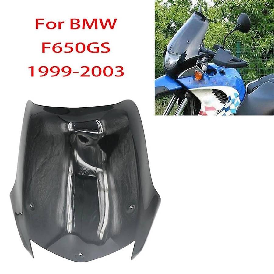 Black Motorcycle Windshield Wind Screen Wind Screens Deflectors for- F650 F 650 GS 1999-2003