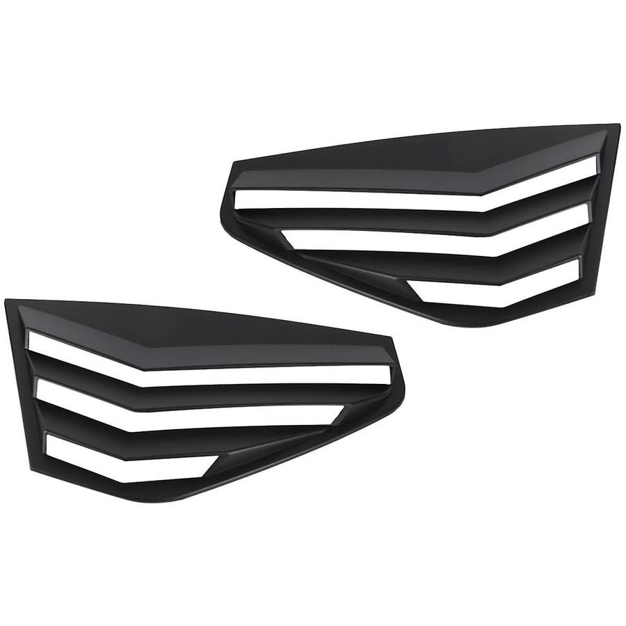 Black Rear Side Vent Quarter Window Louver Shutter Cover Trim for Golf Mk8 2021-2023