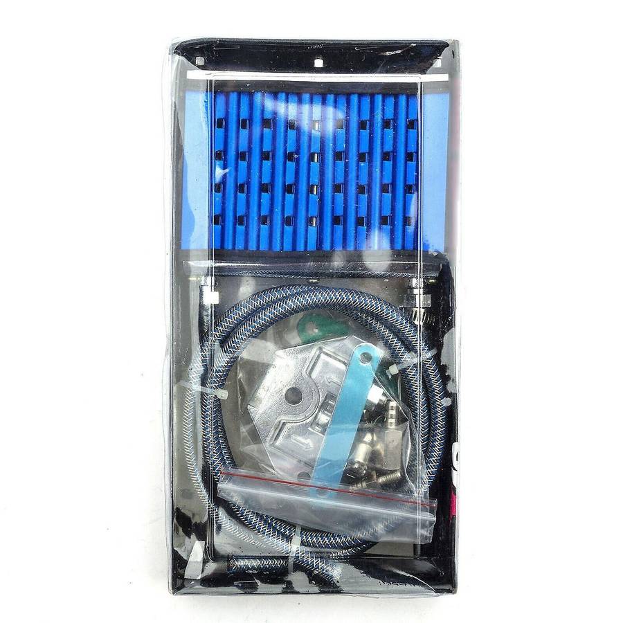 Blue Pit Dirt Bike / Motorcycle Oil Radiator DIY Kit Change for 110Cc 125Cc 140Cc 150Cc ATV Oil Cool