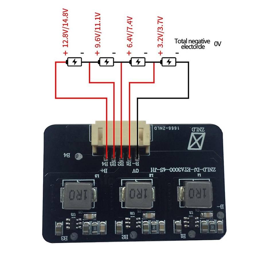 BMS 2S-4S 1.2A Balance Board Lifepo4 LTO Lithium Battery Active Equalizer Balancer Energy Transfer B