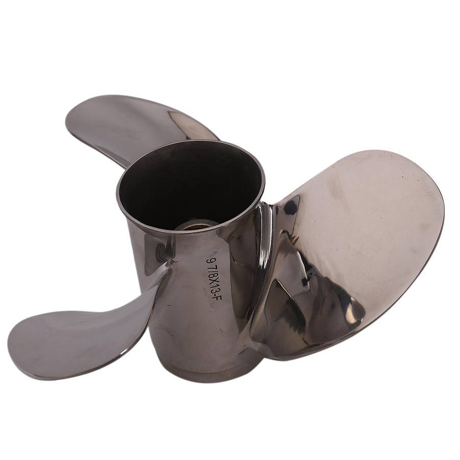 Boat Motor Stainless Steel Propeller 9 7/8X13-F for 20HP 25HP 30HP Outboard Engine 9 7/8 X 13 -F 664