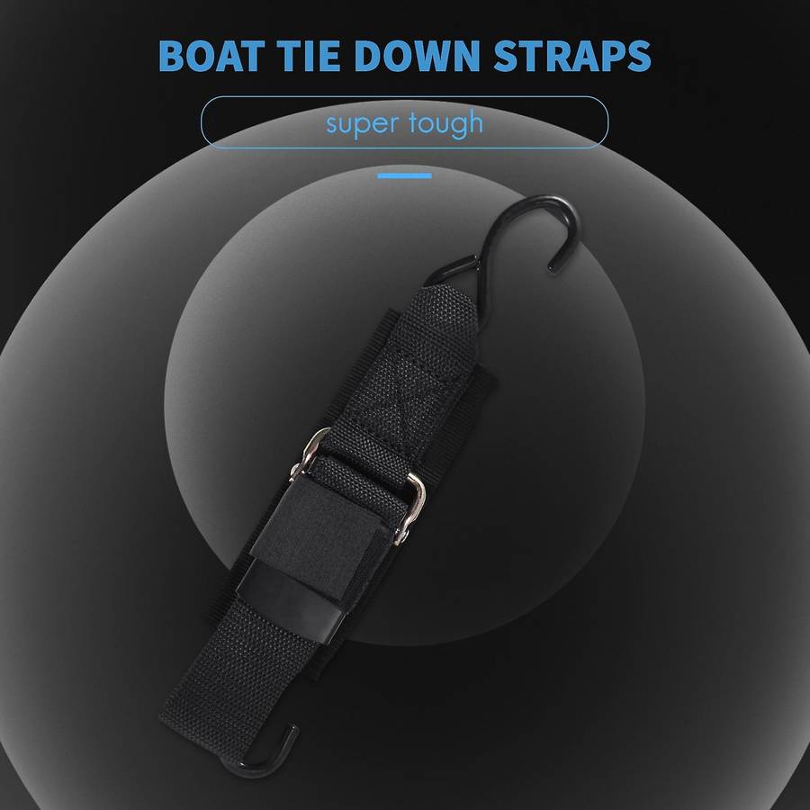Boat Transom Tie Down Straps to Trailer Buckle Strap for Marine Jet Pwc Trailers 2inch X 4feet,1200