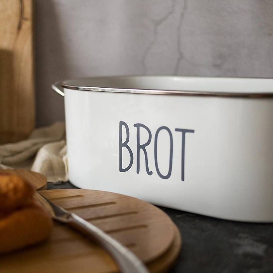 Bread Box Metal Bread Storage Box with Bamboo Cover As Cutting Board Kitchen Storage Container Suita