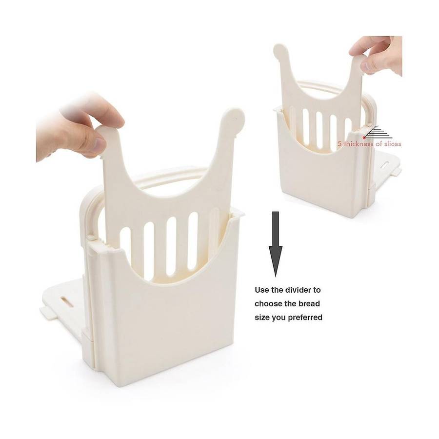 Bread Slicer, Foldable Bread Toast Slicer Sandwich Toast Slicing Machine- Quick and Safe Evenly Slic