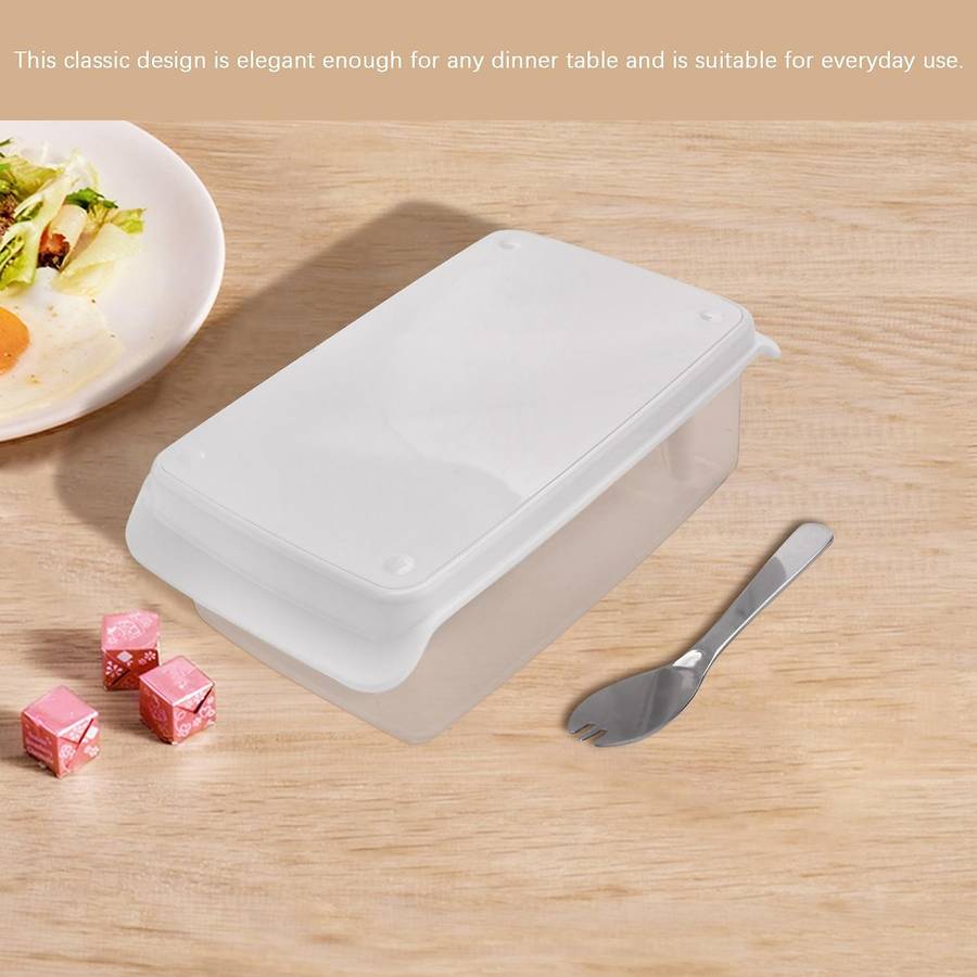 Butter Container Cheese Server Sealing Storage Tray with Lid Kitchen Dinnerware for Cutting Food Bu