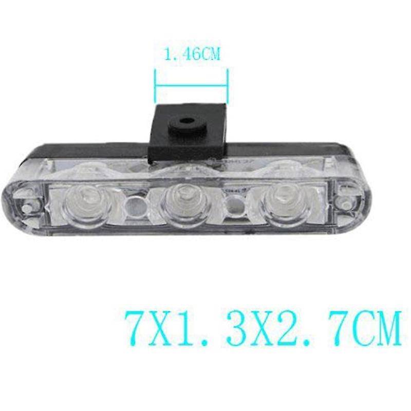 Car 12 LED Red & Blue Police Strobe Flash Light Dash Emergency Warning Lamp Ultra-Thin Wireless