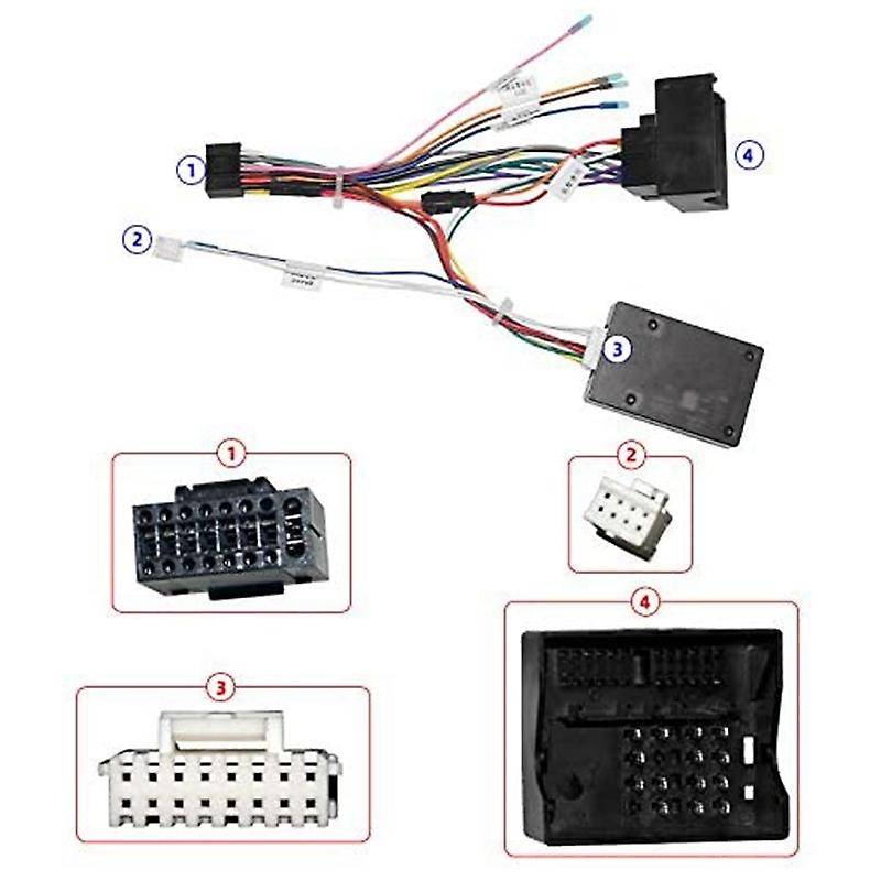 Car 16PIN Audio Power Cord Radio Wiring Harness with Canbus Box for Opel 2010-2016