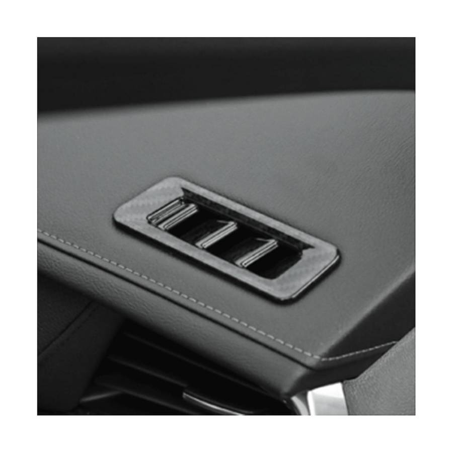 Car Abs Carbon Fiber Dashboard Front Upper a Pillar Small Air Conditioner Vent Outlet Decoration Co
