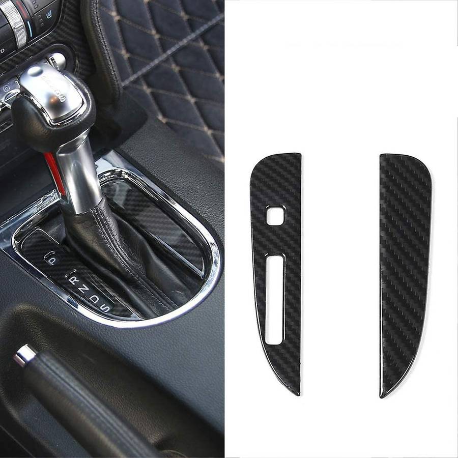 Car ABS Carbon Fiber Gear Shift Panel Cover Trims Decor Frame Stickers for 2015 2016 2017