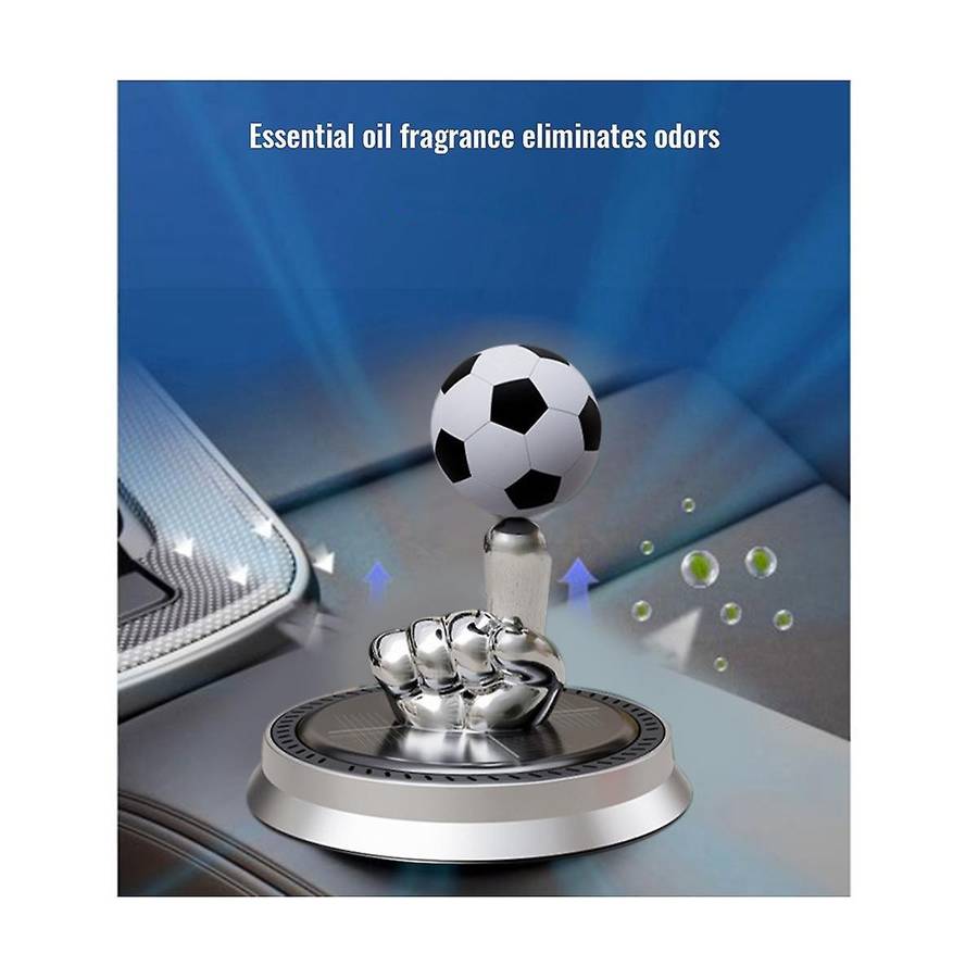 Car Air Fragrance Solar Charging Automatic Rotating Car Ornament Car Interior Accessories Rotating