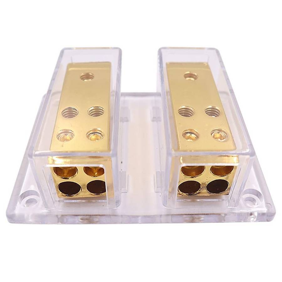 Car Audio Amplifier Power Distribution Block 2 in 8 Out Way Power Ground Distributo Blocks Car Ampli