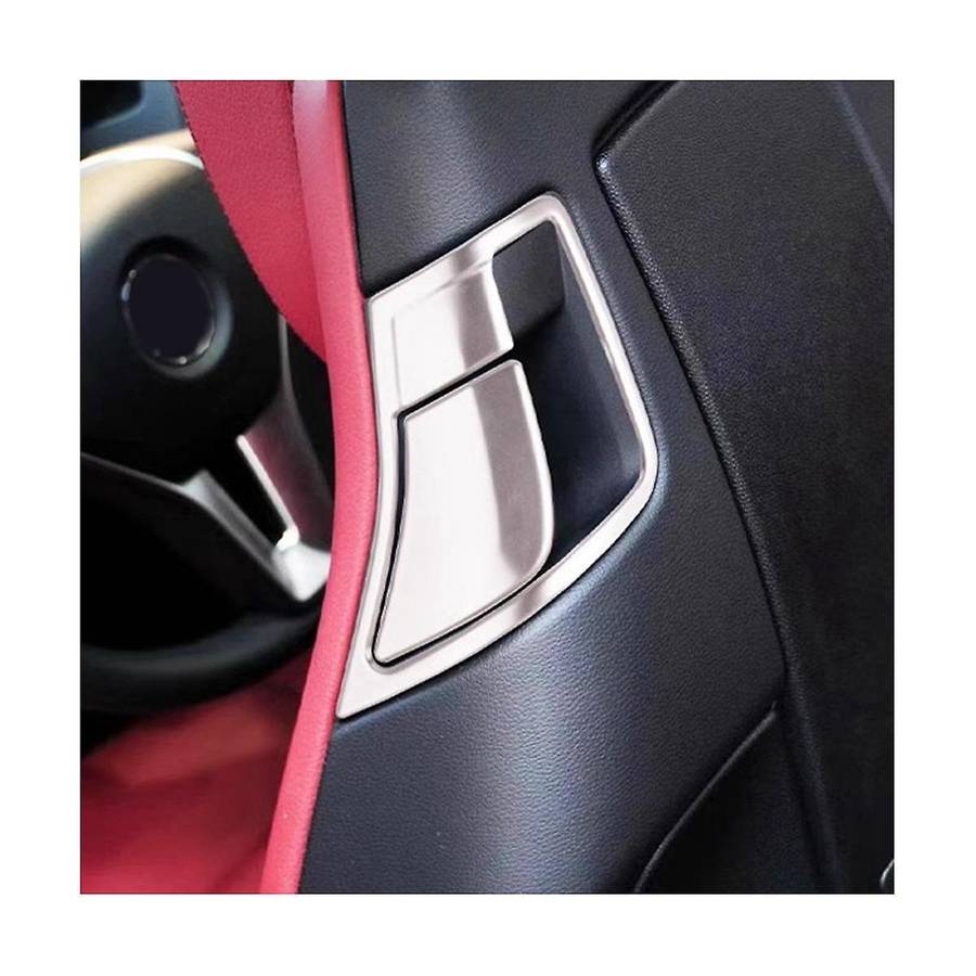 Car Backrest Lock Switch Cover Trim for E Coupe Class E200 E260 2009-2014 (Carbon )