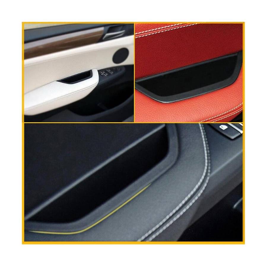 Car Black Interior Inner Door Handle Pull Trim Fit for F25 F26 X3 X4 2010-2018, Front Left Side 5141