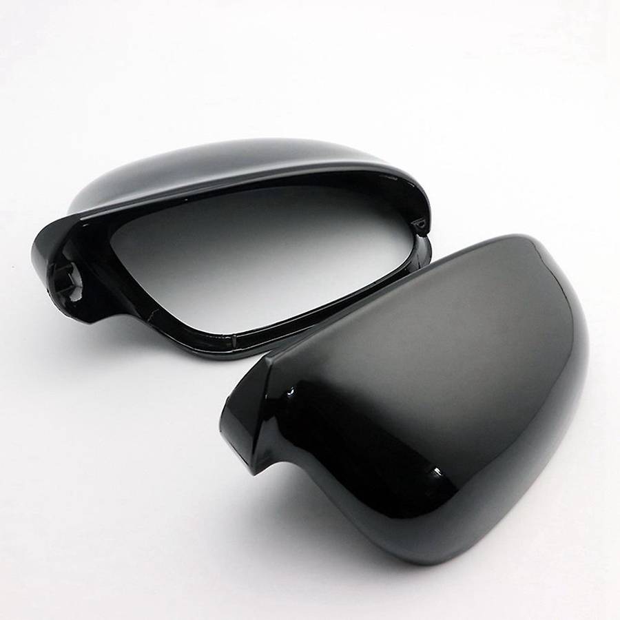 Car Black Side Door Mirror Cover Rearveiw Mirror Caps for GOLF MK5 R32 B6 Car Exterior Accessories
