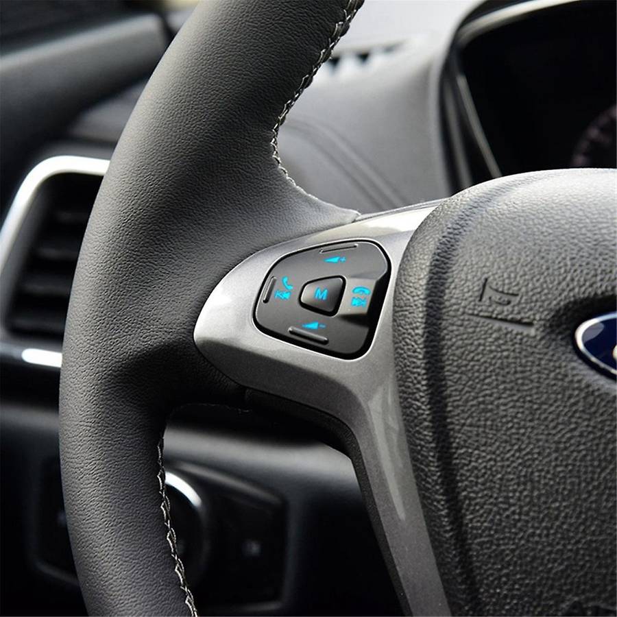 Car Blue LED Steering Wheel Right Left Cruise Control Switch Button for Fiesta MK7 MK8 Escort Ecosp