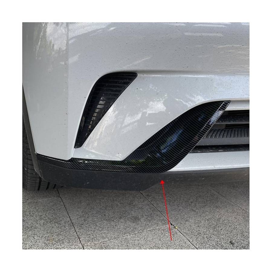 Car Carbon Fiber Abs Front Fog Light Trim Bezel Cover Trim Stickers for Dolphin Atto1 Ea1 2022 2023